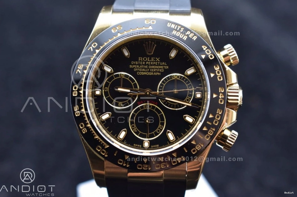 Dial 1:1 Best Rubber Daytona Strap SA on 759 Snug 116518 Edition Clean Oysterflex Black 0708